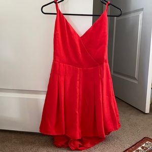 Red Lulus Romper